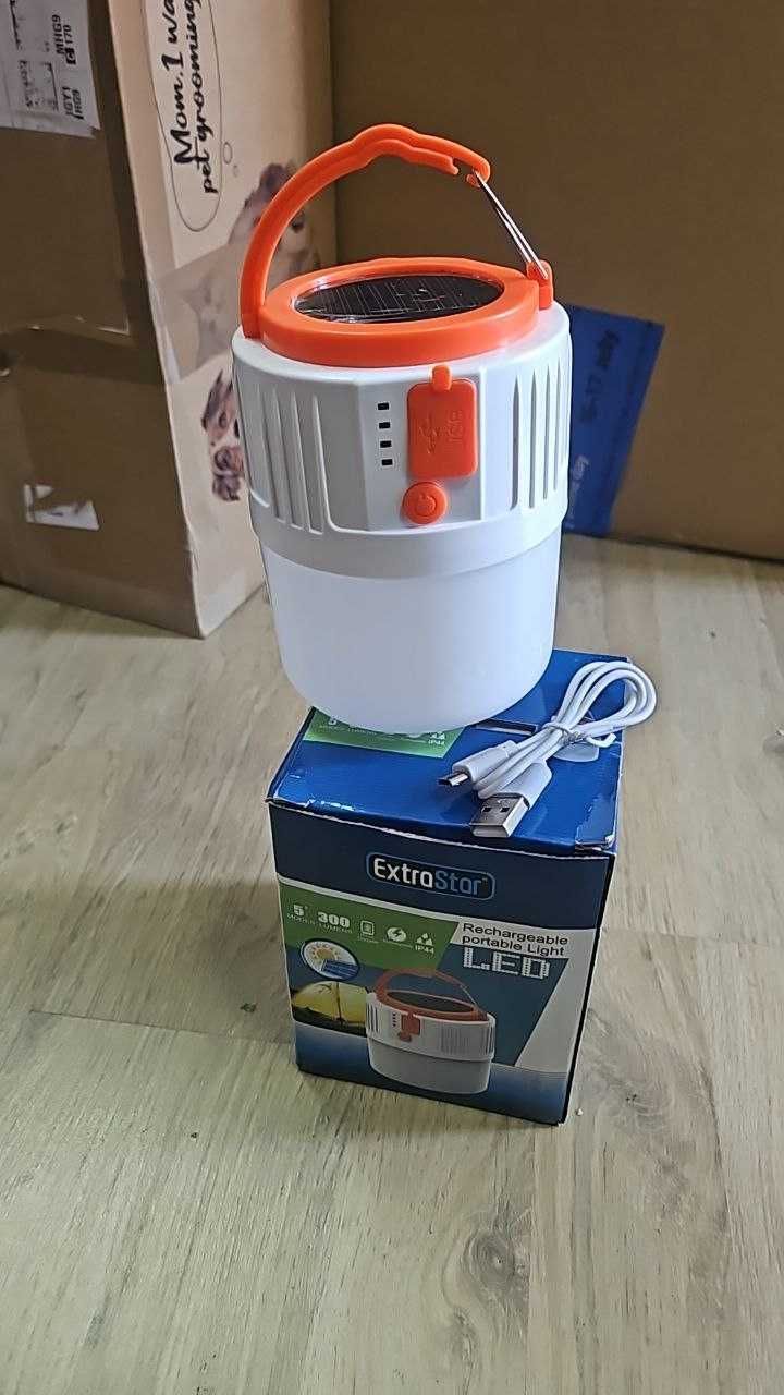 EXTRASTAR LED слънчева къмпинг лампа, акумулаторна, преносима