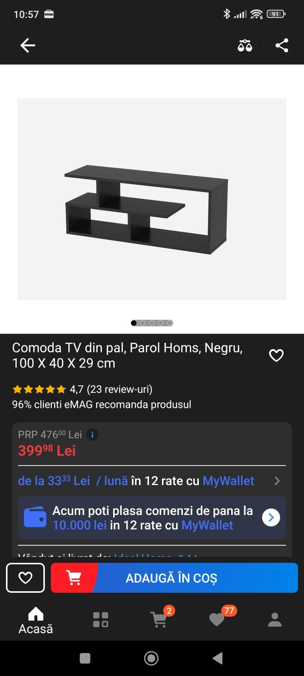 Comoda TV pal 100x40x30