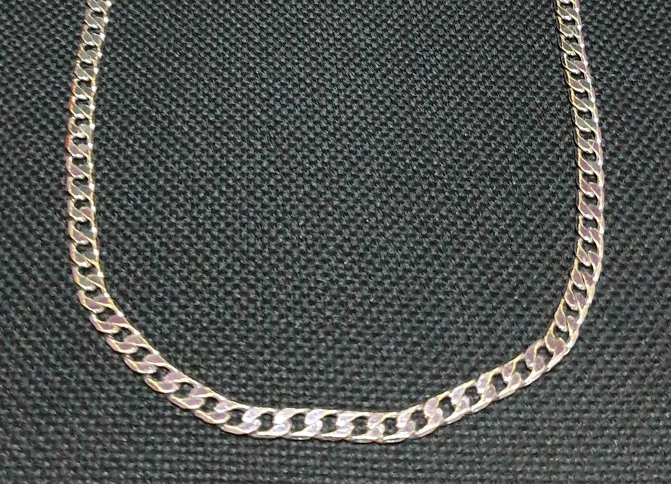 Lant barbati placat argint 60cm