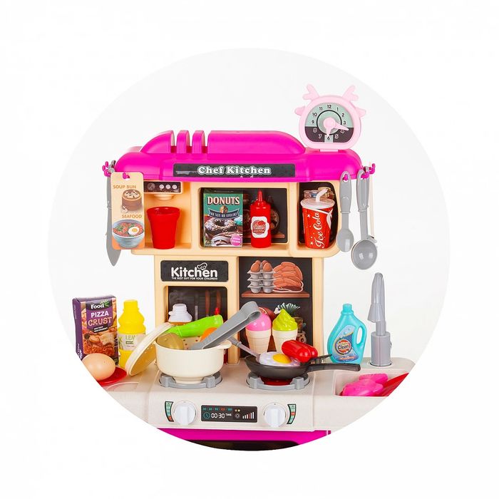 детска кухня с течаща вода chipolino 75 см светлина и звук: