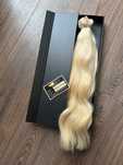 Extensii păr natural blond perlat Tape in 50 cm - 2 seturi