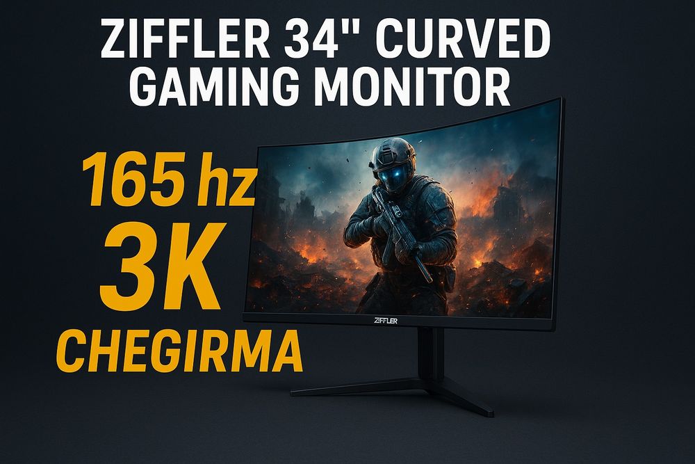 Ziffler 34″ Curved Gaming Monitor – 165 Hz, 3K WQHD – AKSIYA!

-