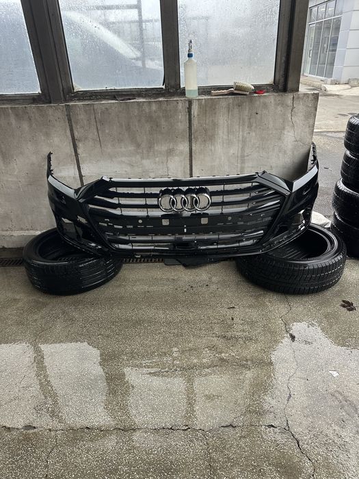 Audi A8 D5 Предна броня и маска ОЕ