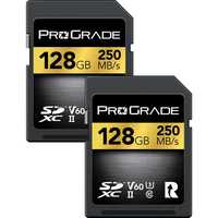 Carduri memorie SDXC UHS-II ProGrade 128GB V60 U3 set 2 buc (Gold)