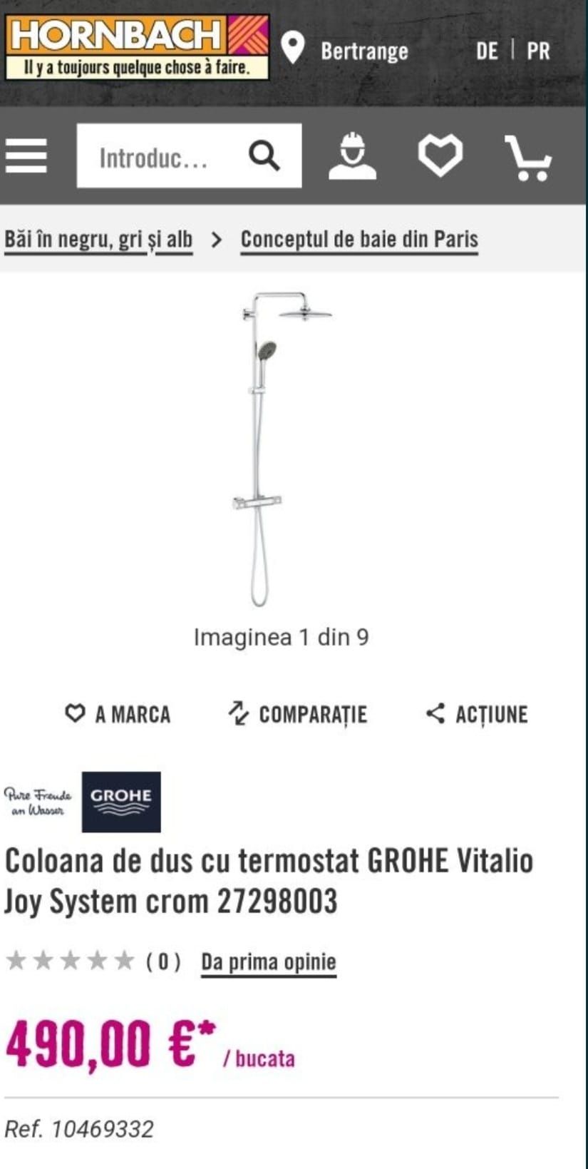Grohe Vitalio Joy System 260 MM