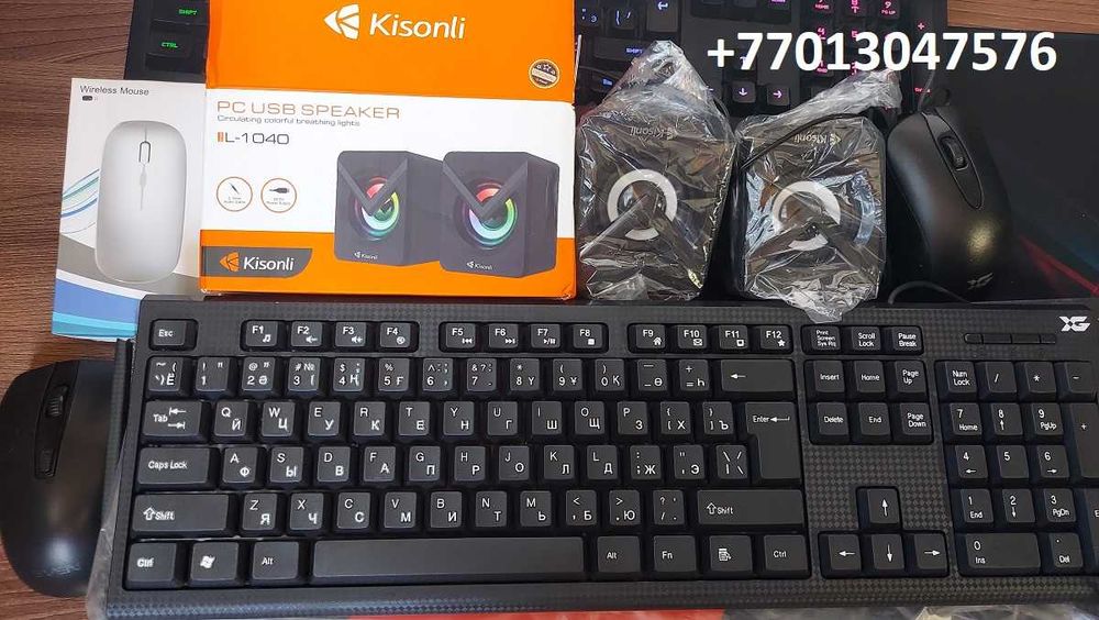 Колонки,мышка,клавиатура для ноутбуков и компьютеров в Актау