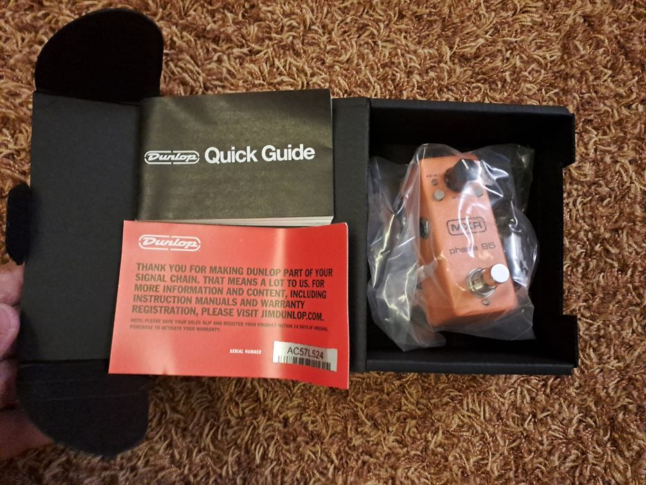 Pedală Chitară MXR Phase 95 NOU cu 2 Cabluri Patch incluse