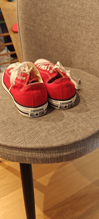 Converse EU44 - червен, плат, нисък профил