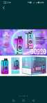 Vape 30000 puffs 2 arome Display Incarcare Type C