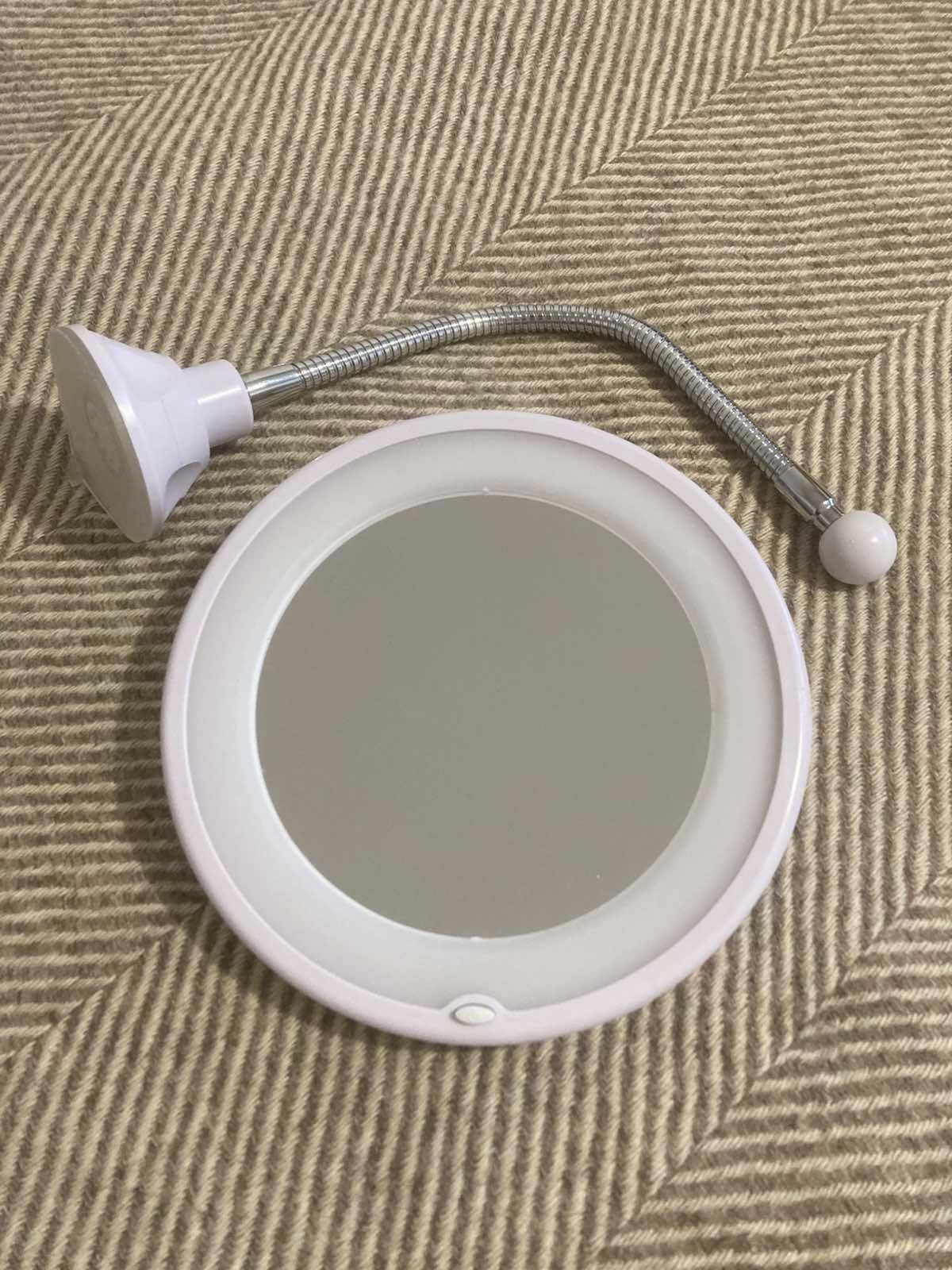 Led Огледало, 10х увеличение, Вакуум захващане, 20 см