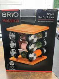 Бурканчета за подправки Brio Metallica - 11 броя