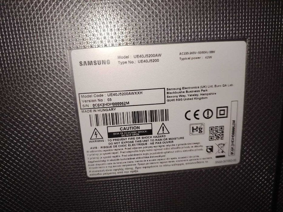 TV LED 40" - Samsung UE40J5200, Full HD, Smart TV, Wi-Fi, Negru
