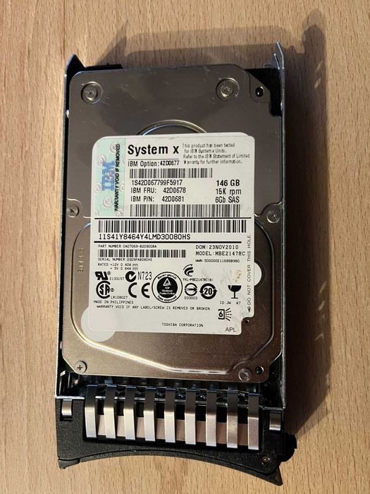 IBM - 42D0678 - IBM - 42D0678 - 146GB 15K rpm 6Gbps SAS Hard Drive