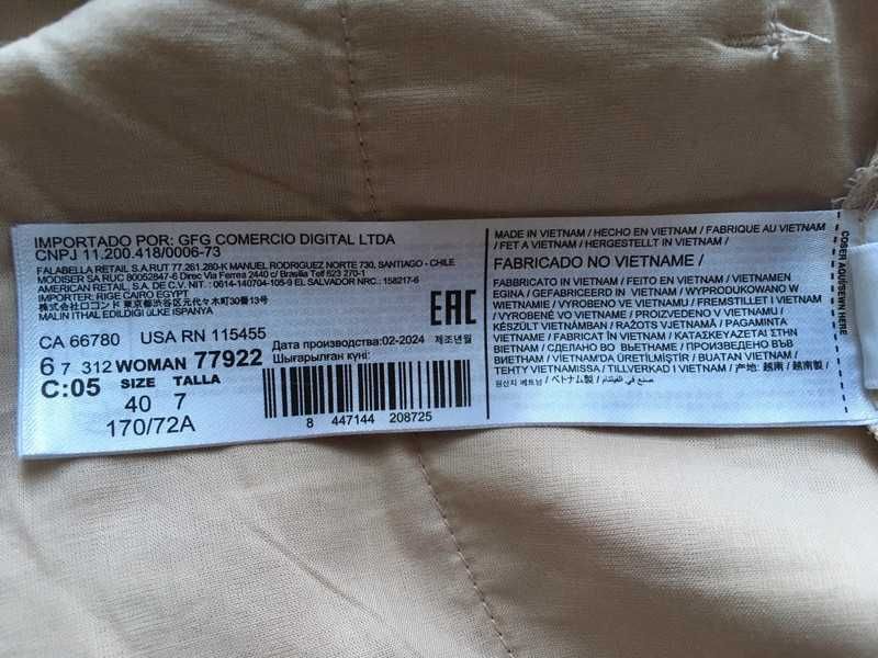 Mango - Pantaloni din amestec de in cu pense