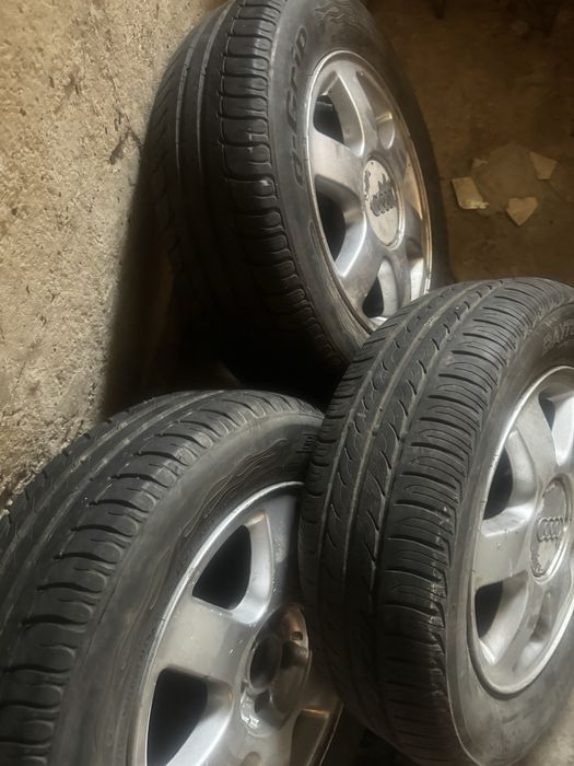 Алуминиеви джанти 5х100 + гуми 195/65/R15