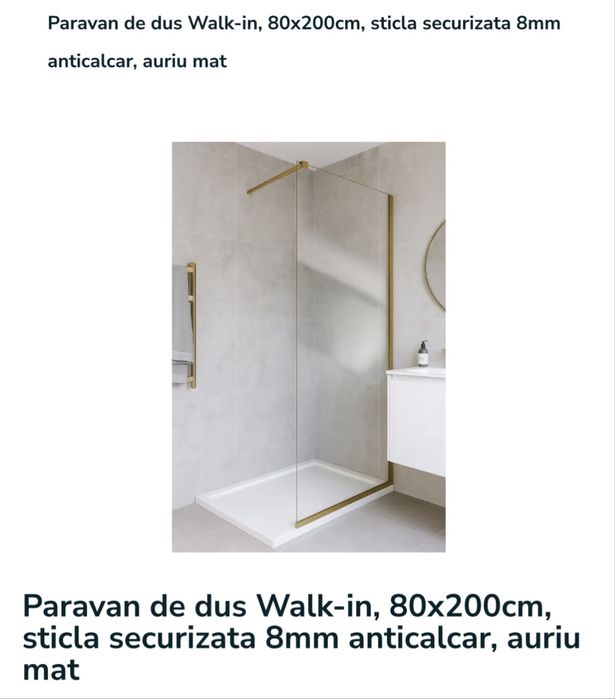 Paravan de sticla pentru dush