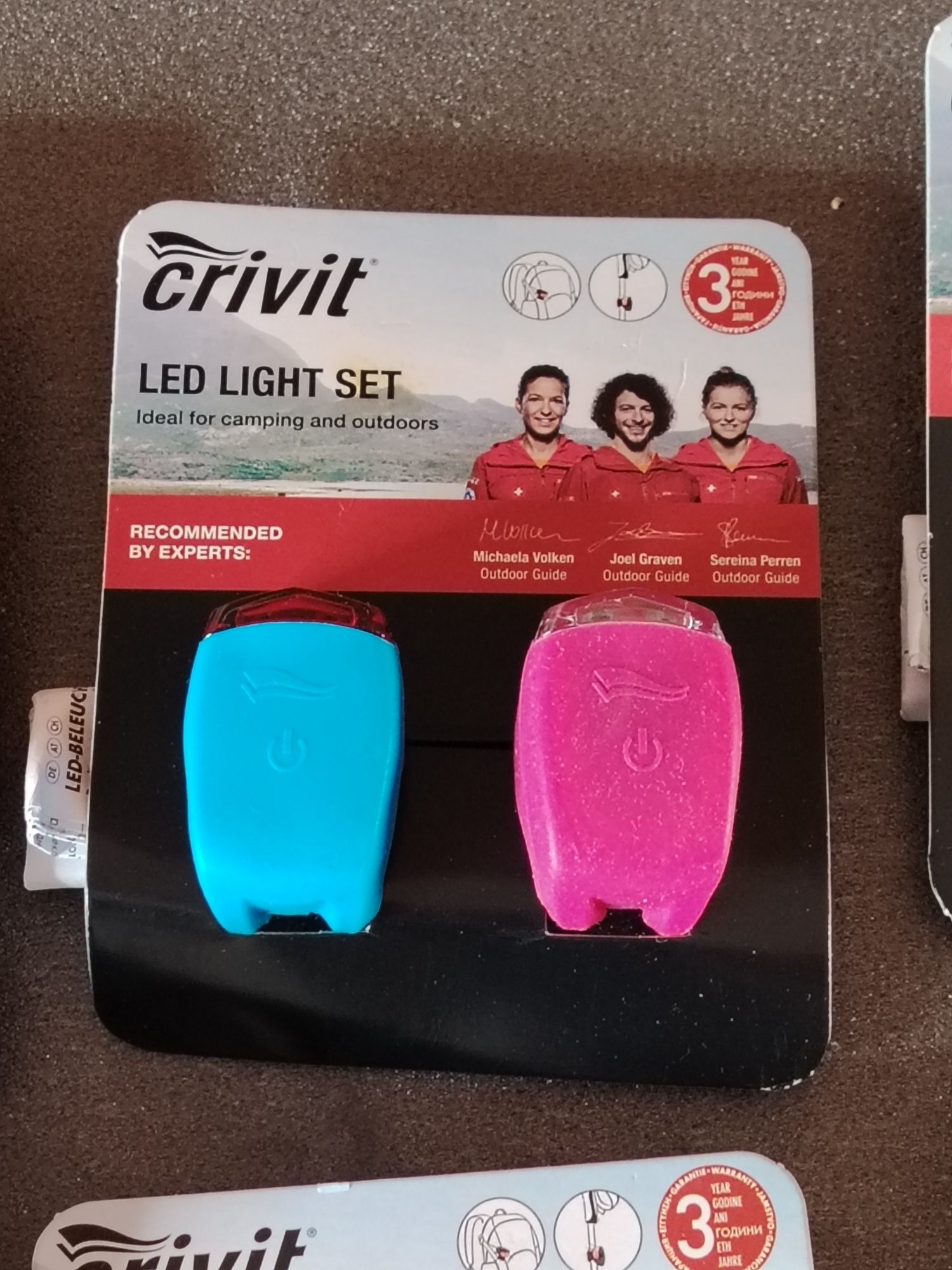 Crivit Led лед фар и стоп за велосипед, колело и др. Нови.