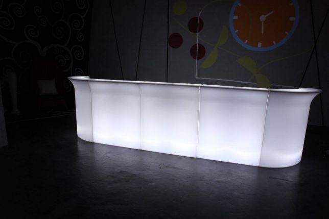 Cocktail bar iluminat interior cu LED rgbw, telecomanda, bar luminos