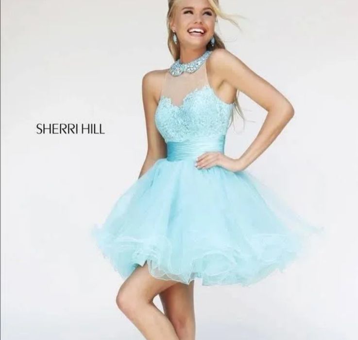 Rochie Sherri Hill(Nu Ana Radu) Ocazie/Nunta/Botez Neagra/Nude 34/Xs