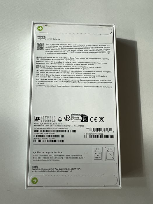 iPhone 16E 128GB Нов и неразопакован!