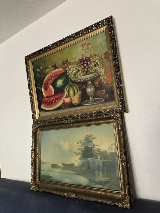 Tablouri din perioada comunista - rame din ipsos de colectie