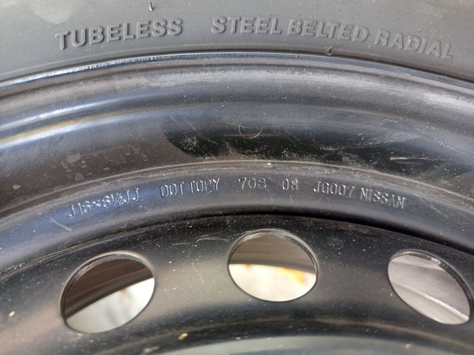 резервна гума джанта Нисан Рено Дачия Дъстър 5х114.3, 16 или 15ц. крик