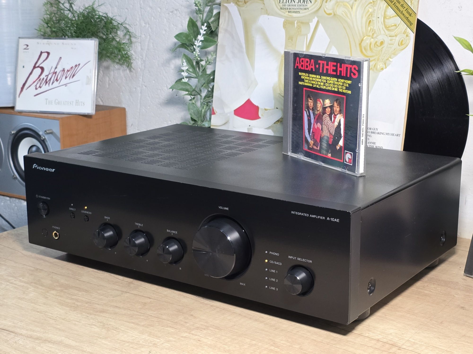 Amplificator stereo PIONEER A-10AE, 2x50w negru