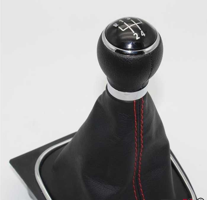 Топка за скоростен лост с маншон съвместима с VW Golf VI с 5 скорости