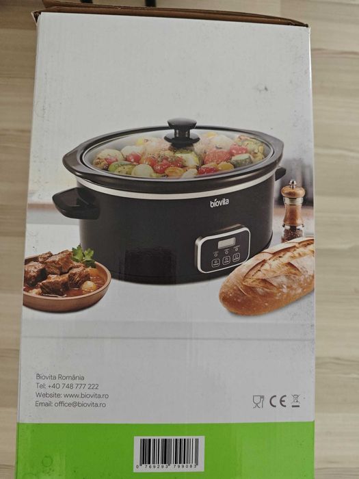 Slow Cooker, Biovita BUENO, 230W, 5.6L, Vas Ceramic Garantie
