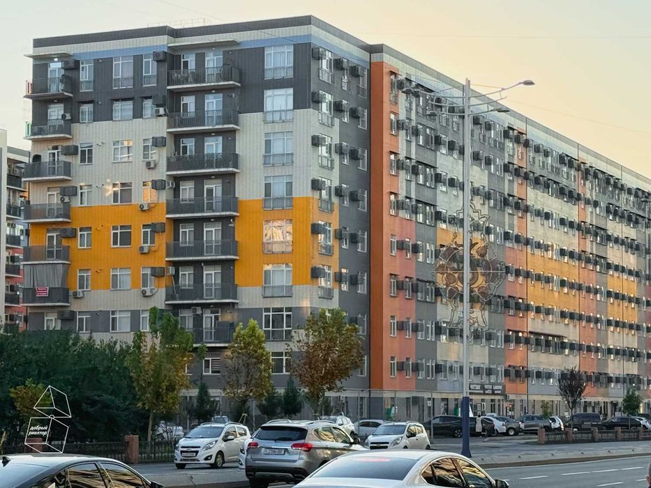 (Добрый) ЖК Ассалом, 66 м², 2/9/9, Уютная с функциональной планировкой