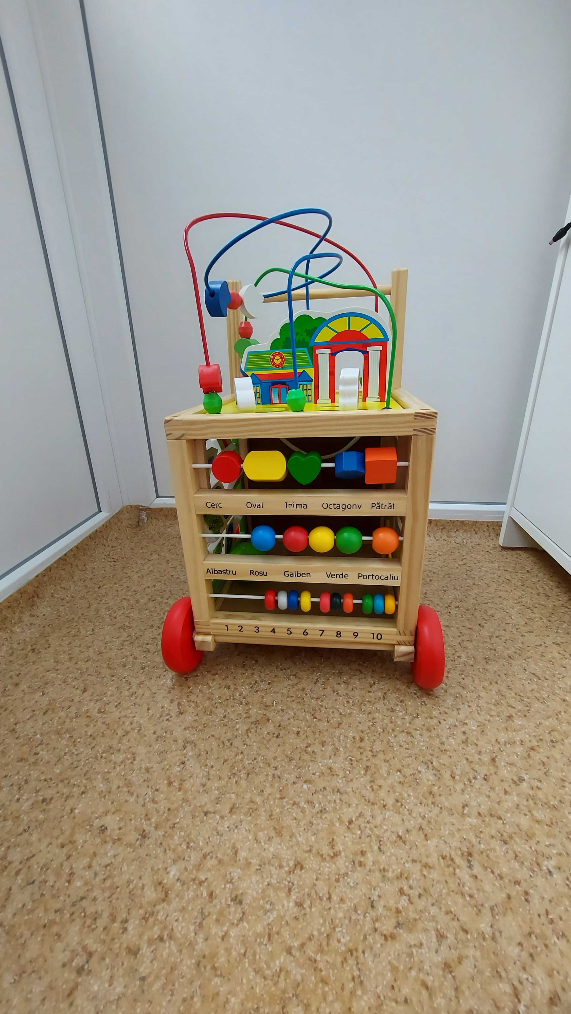 Premergator Montessori 6 in 1 cu centru de activitati