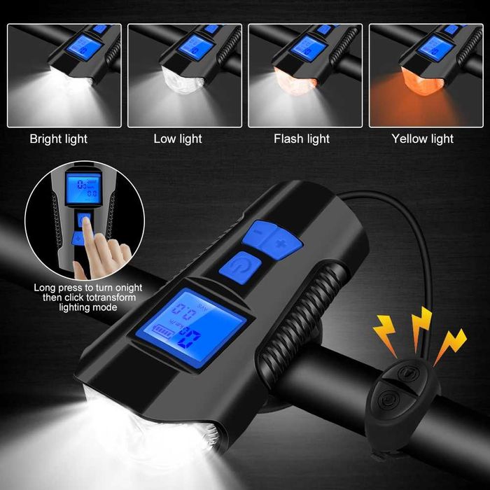 Фар/клаксон/компютър за велосипед