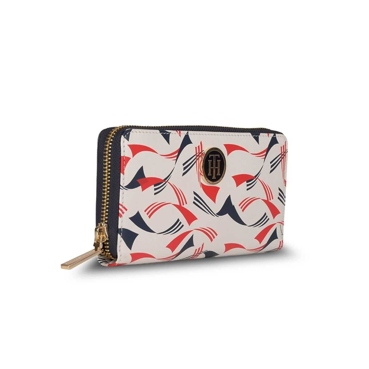 Дамско портмоне Tommy Hilfiger Mara White Printed Zip Around Wallet