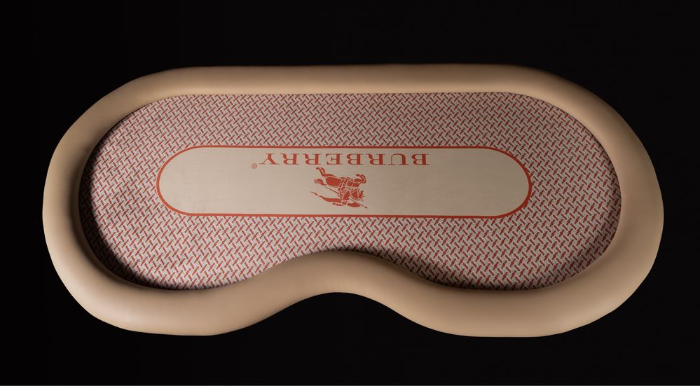STOC - Masa de Poker Burberry din piele si Scaune Poker Burberry