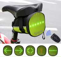 Geanta Bicicleta cu Semnalizare LED Borseta Bicicleta Semnalizare LED