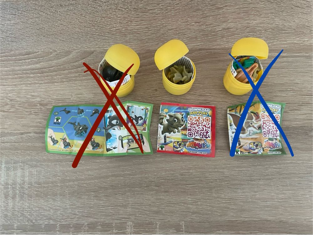 Продавам/Разменям играчки Киндер/Kinder