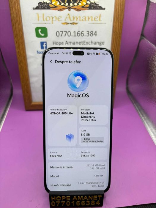 HOPE AMANET P2-Honor 400 lite 256 GB/8 RAM