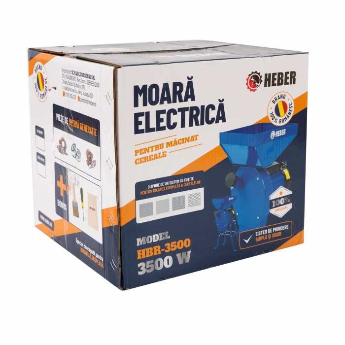 Moara electrica pentru cereale si stiuleti (2în1) cuva mare,motor3,5kw