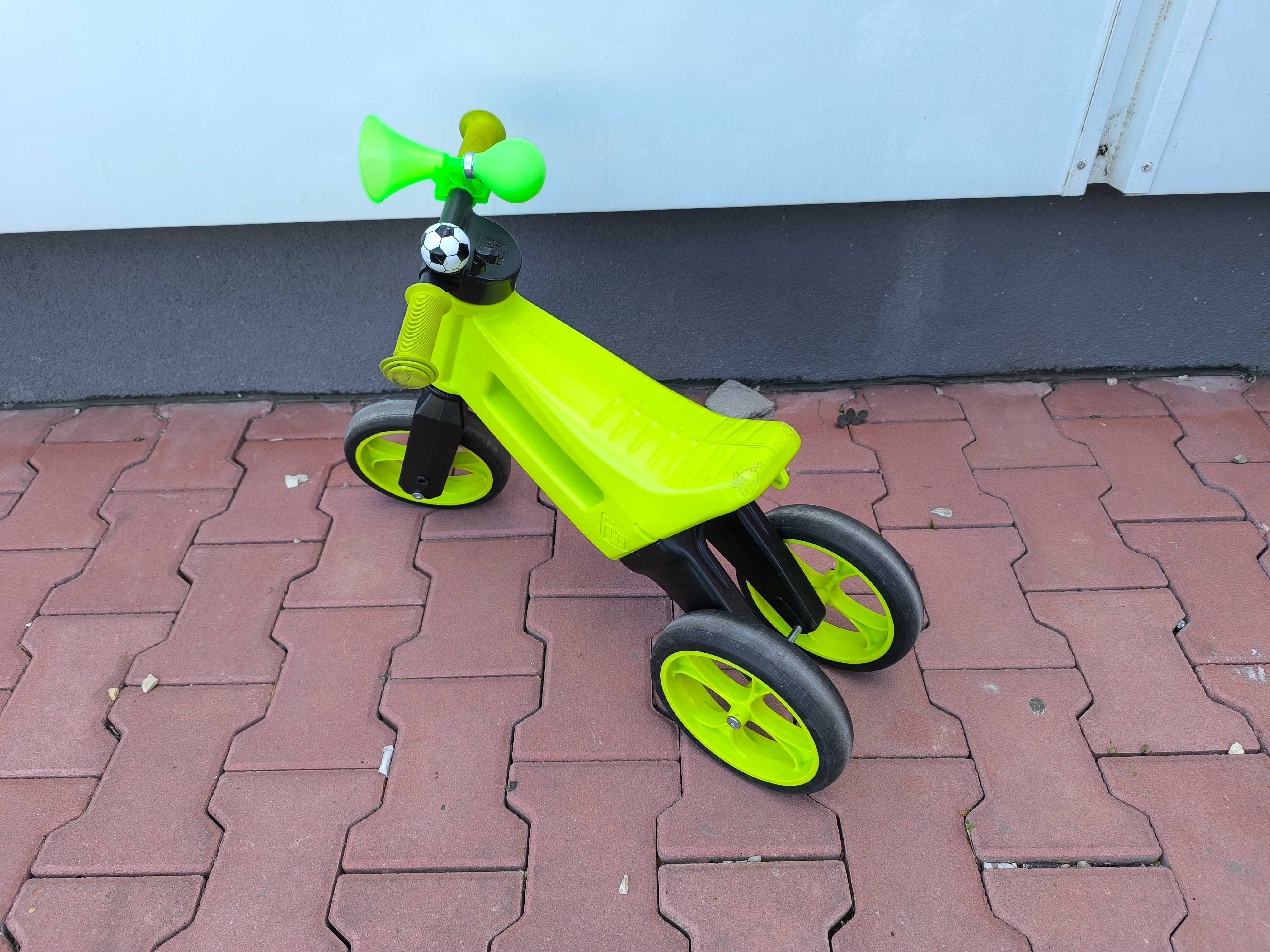 Bicicleta fara pedale Funny Wheels Rider SuperSport 2 in 1 Lime