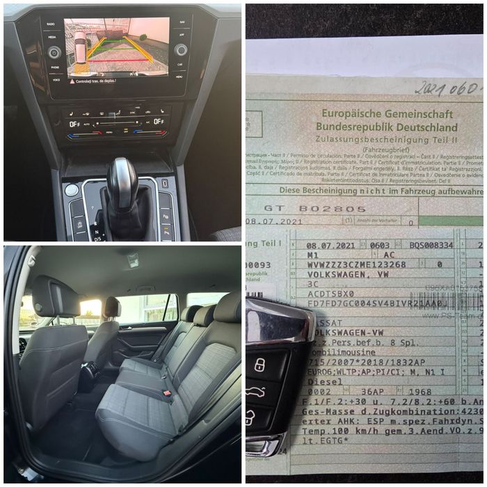 Passat b8 2021 150cp dsg virtual,IQ led matrix,service VW