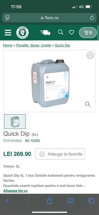 Quick dip flori taiate