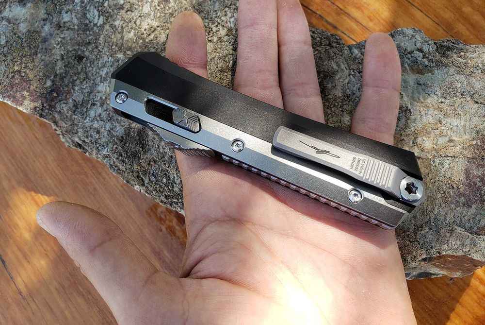 Cutit briceag Microtech GLYKON automat, vanatoare, pescuit, militar