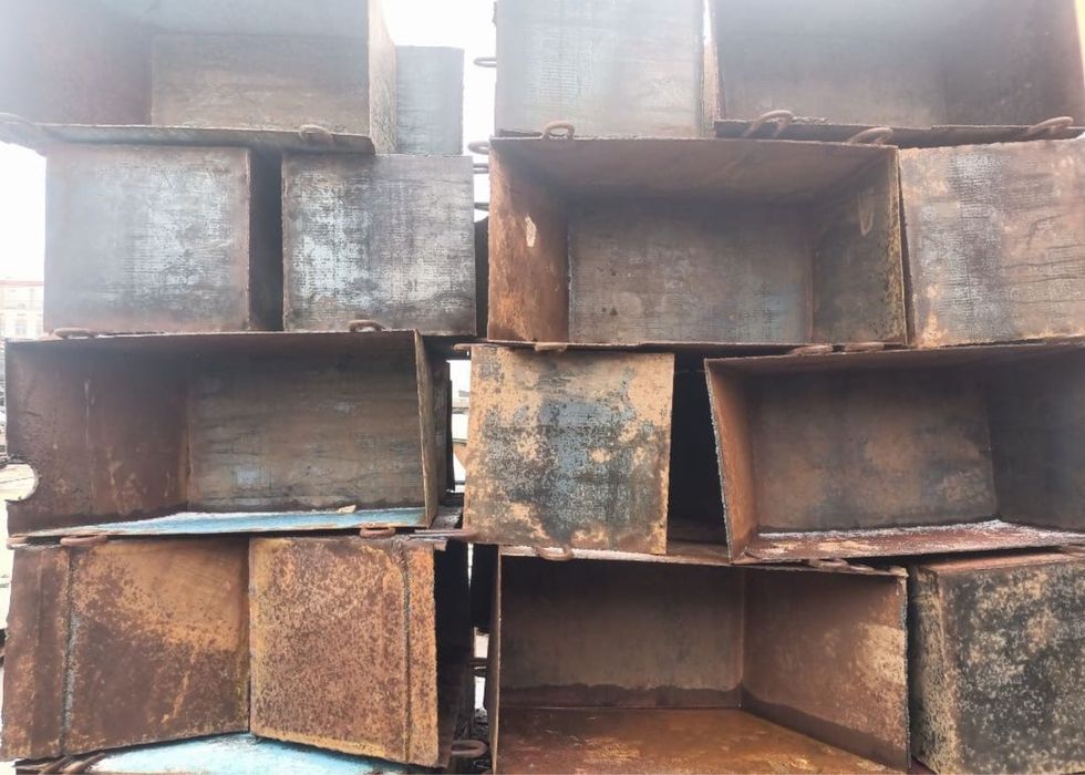 Бадья б/у и новый метал 4 мм