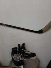 Хоккейные коньки, клюшку - хоккеист Kevin Dallman