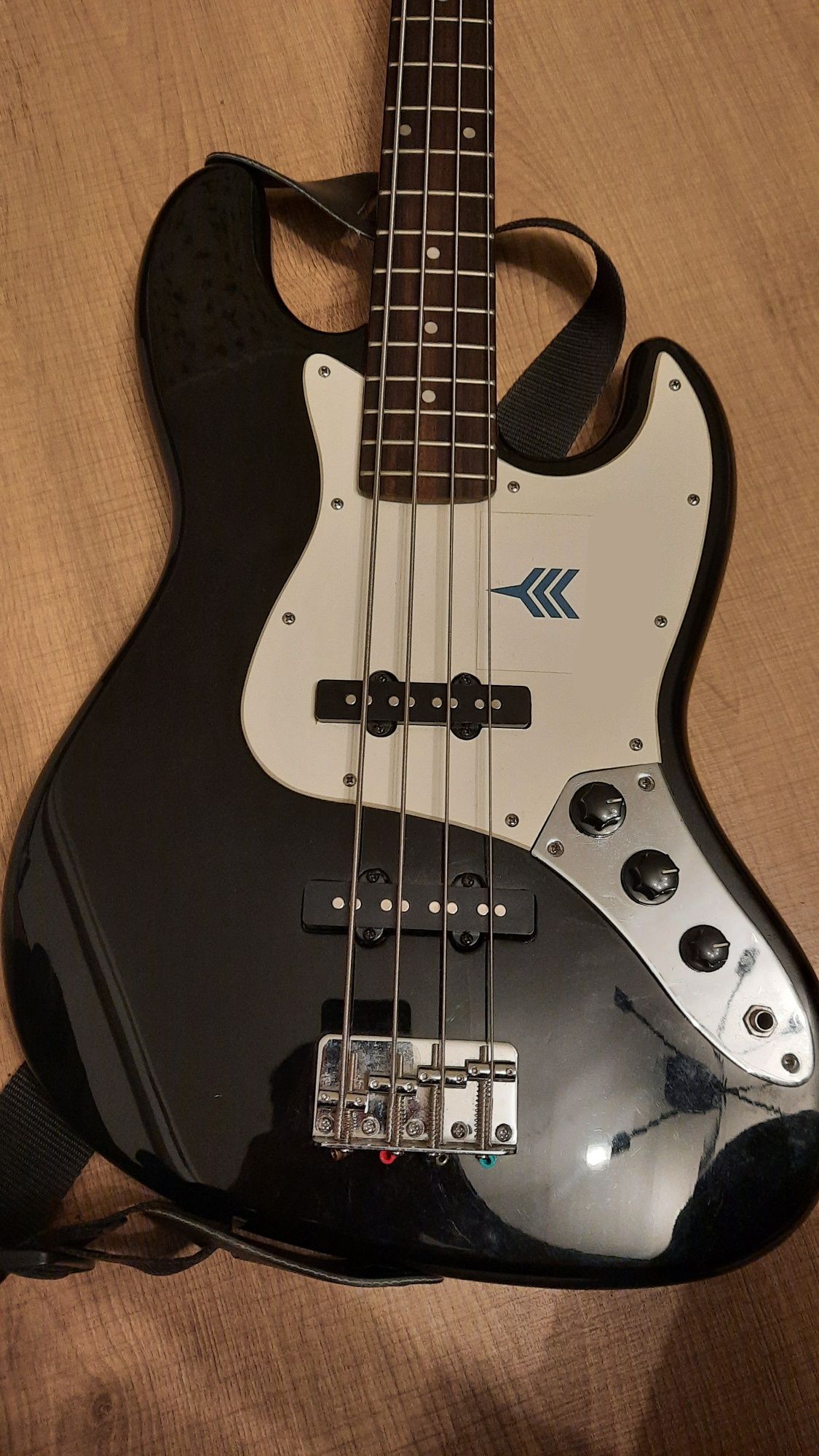 Jazz Bass Chitara Bas Pasiva XP 4 corzi (alb + negru)