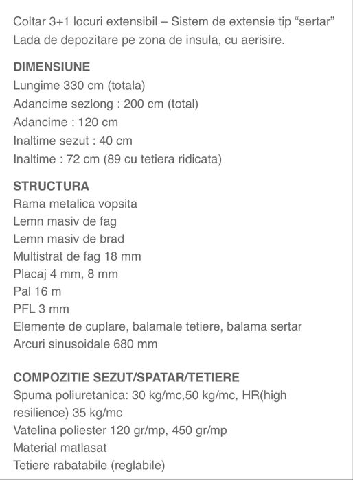 Canapea coltar salia euromobila