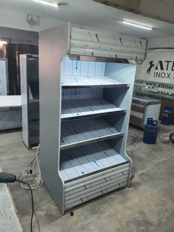 Raft neutru patiserie din inox si pal 1000x800x2000mm