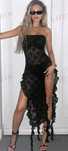Rochie neagra sexy de club de seara superba/ stil Guess Zara Asos