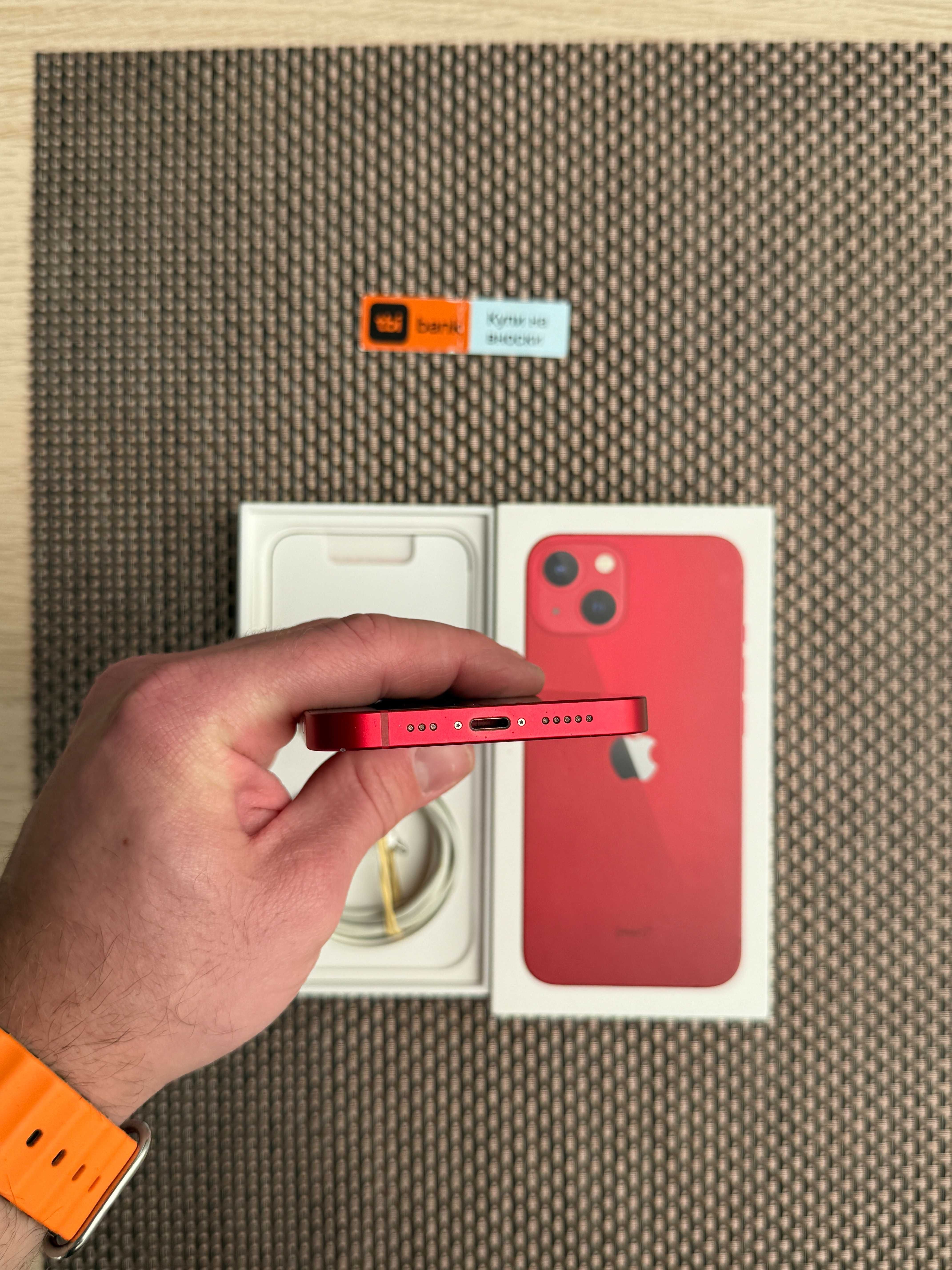 КАТО НОВ! 256гб! iphone 13 * Лизинг от 23лв/м изплащане / red червен