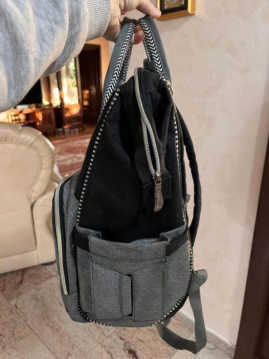Vand rucsac multifunctional pentru mamici, cu 12 buzunare, Babyono.
